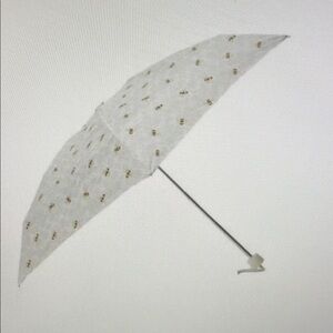 White Umbrella with Bee Pattern